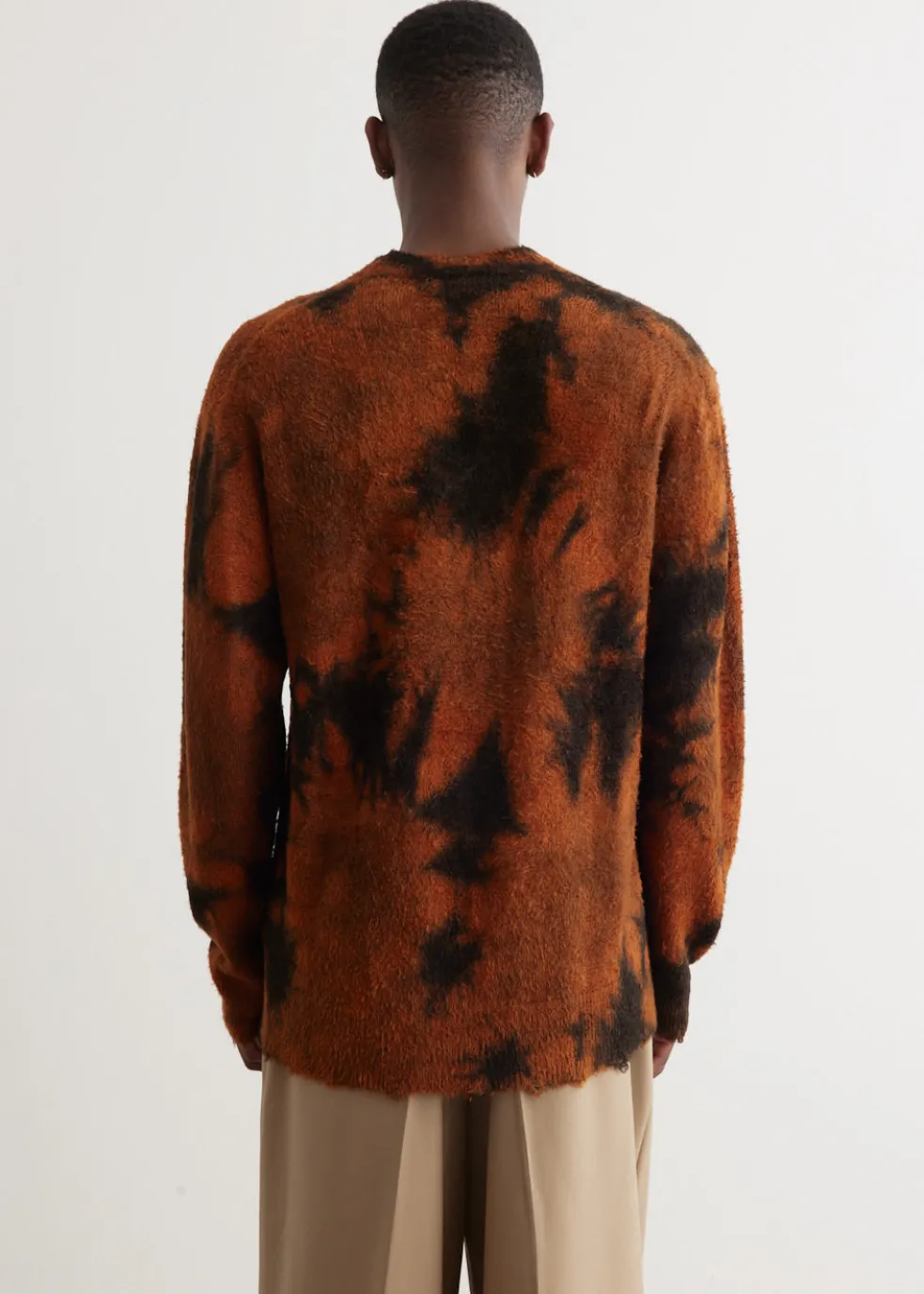 Uneven Garment Dye Crewneck Knit