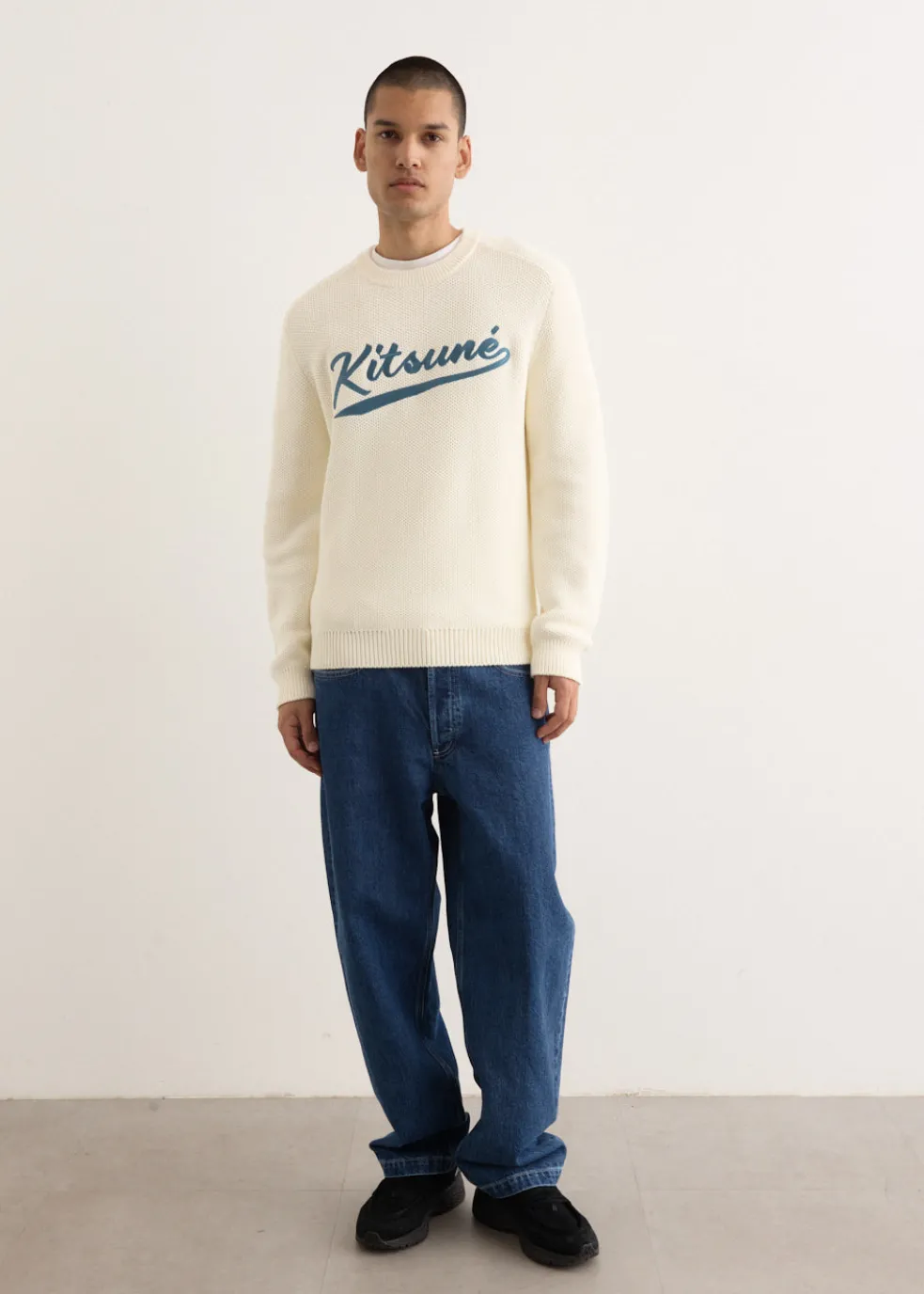 Varsity Embroidered Mesh Jumper