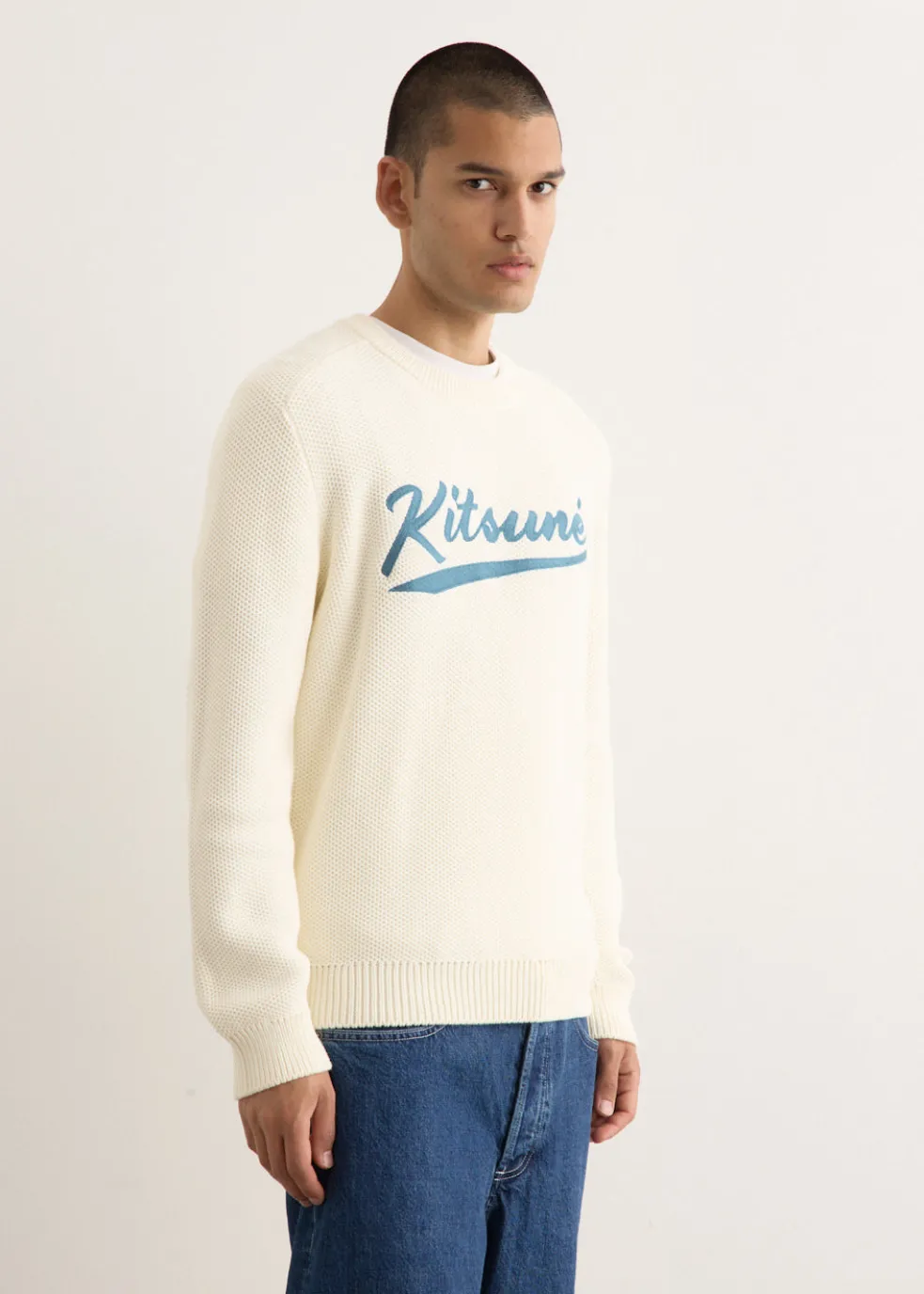 Varsity Embroidered Mesh Jumper