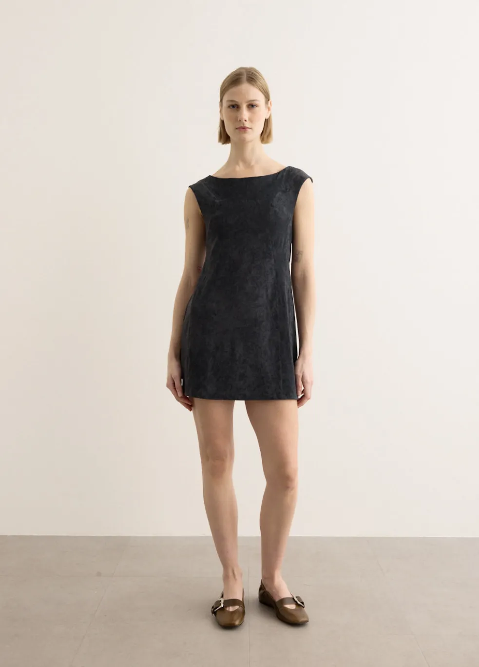Velvet Tunic Mini Dress