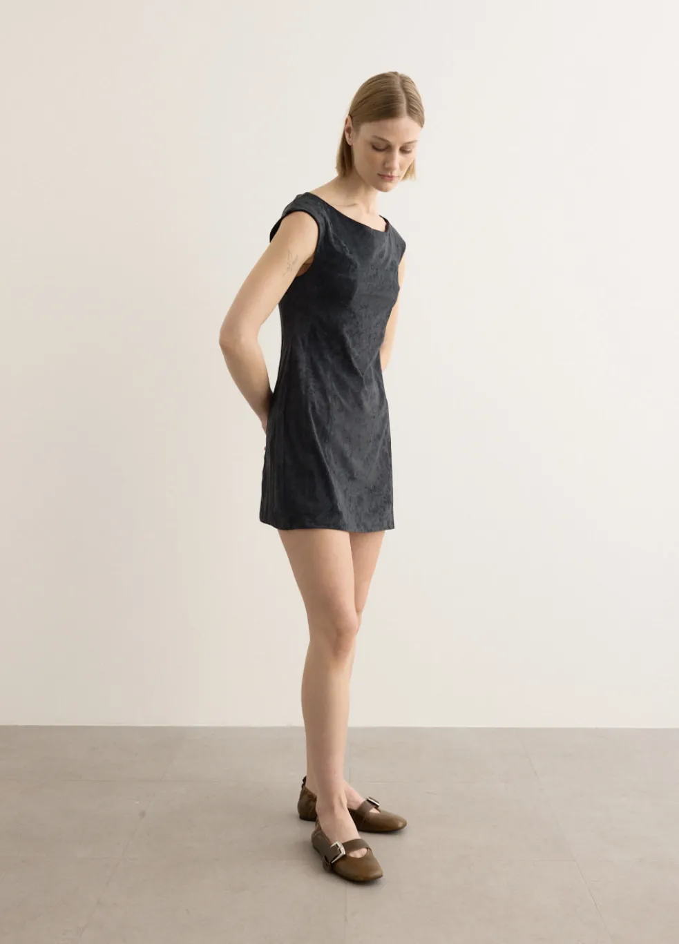 Velvet Tunic Mini Dress