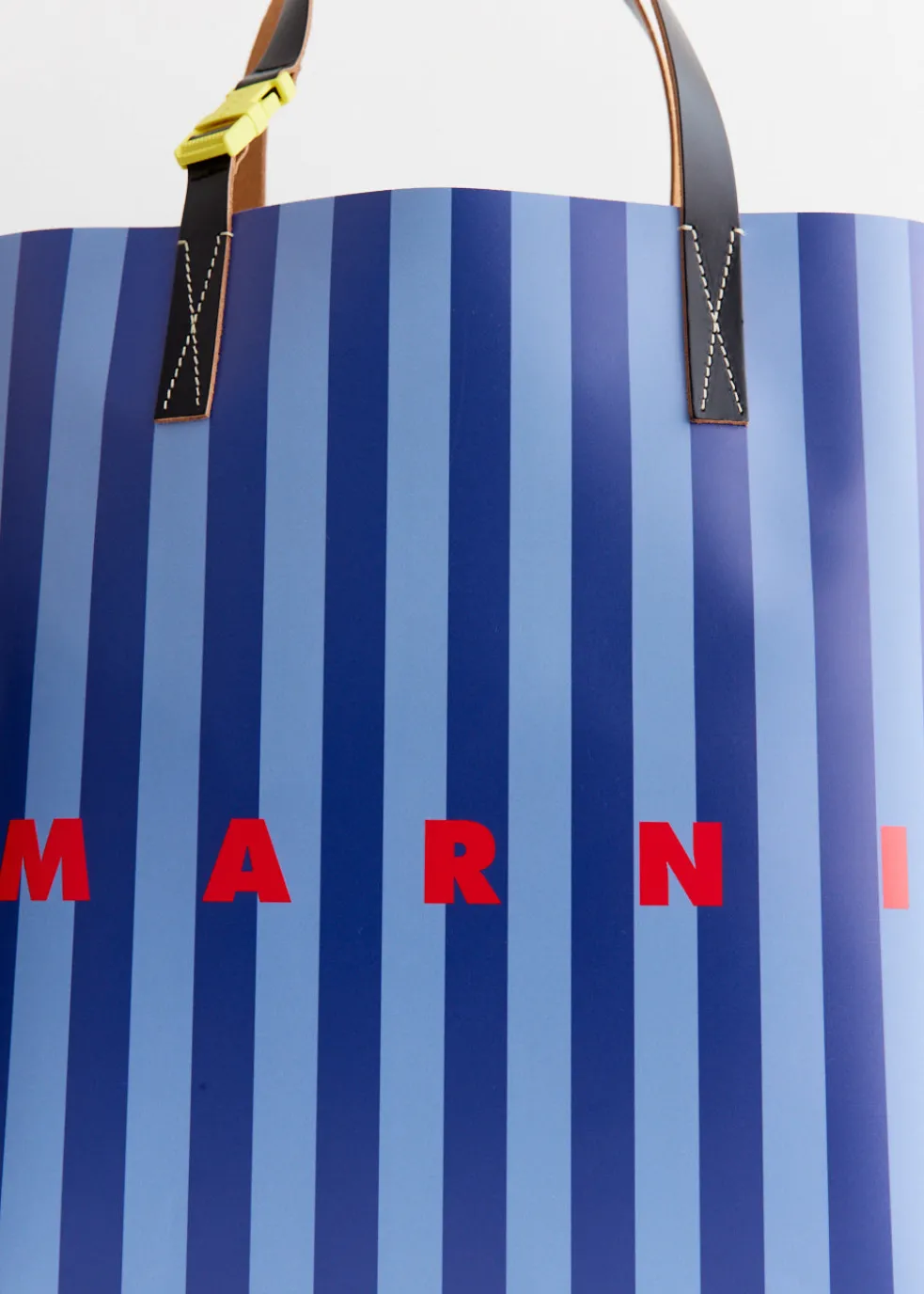 Vertical Stripe Shopping Tote Bag