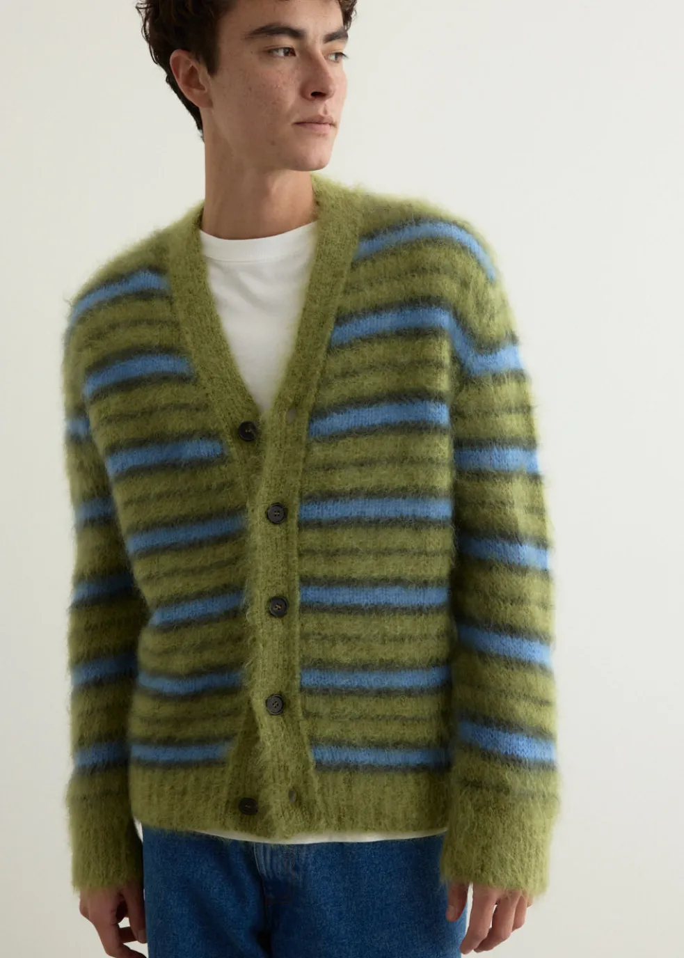 V-Neck Long Sleeve Cardigan