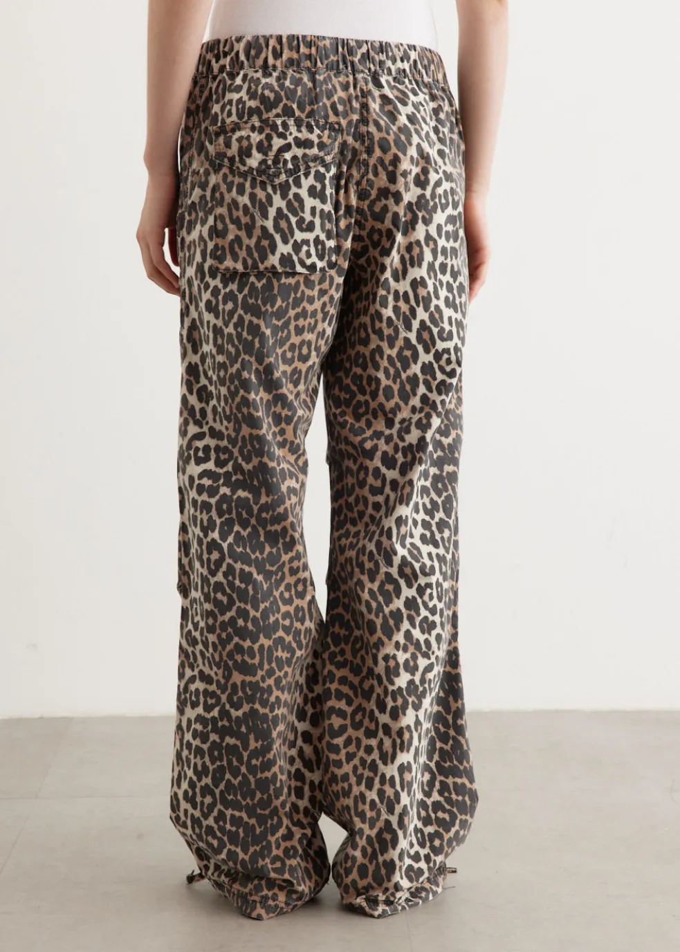 Washed Cotton Canvas Drawstring Pants