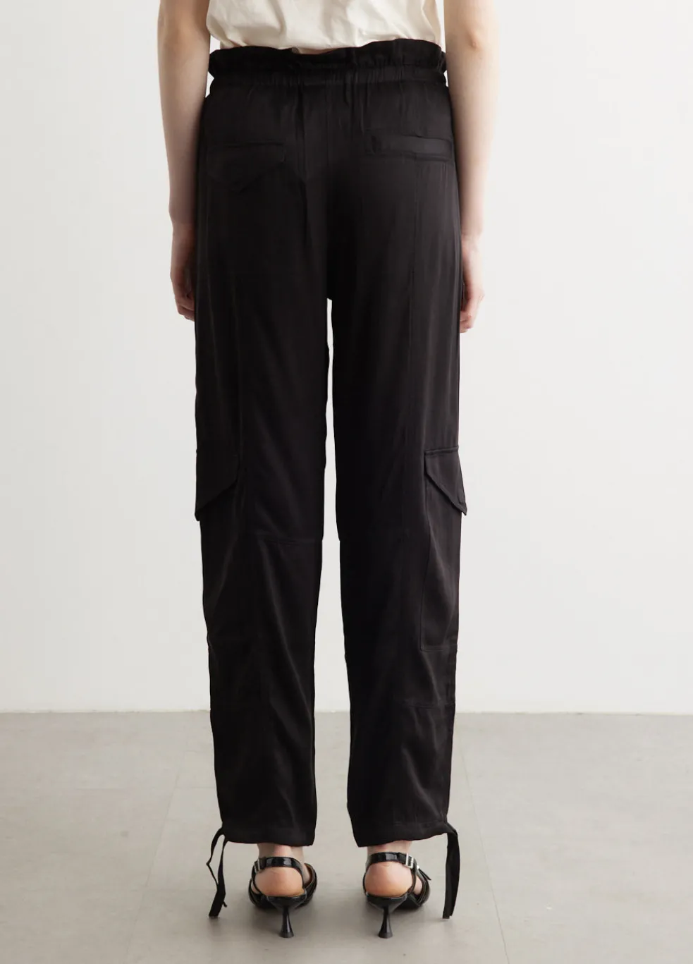 Washed Satin Pocket Pants