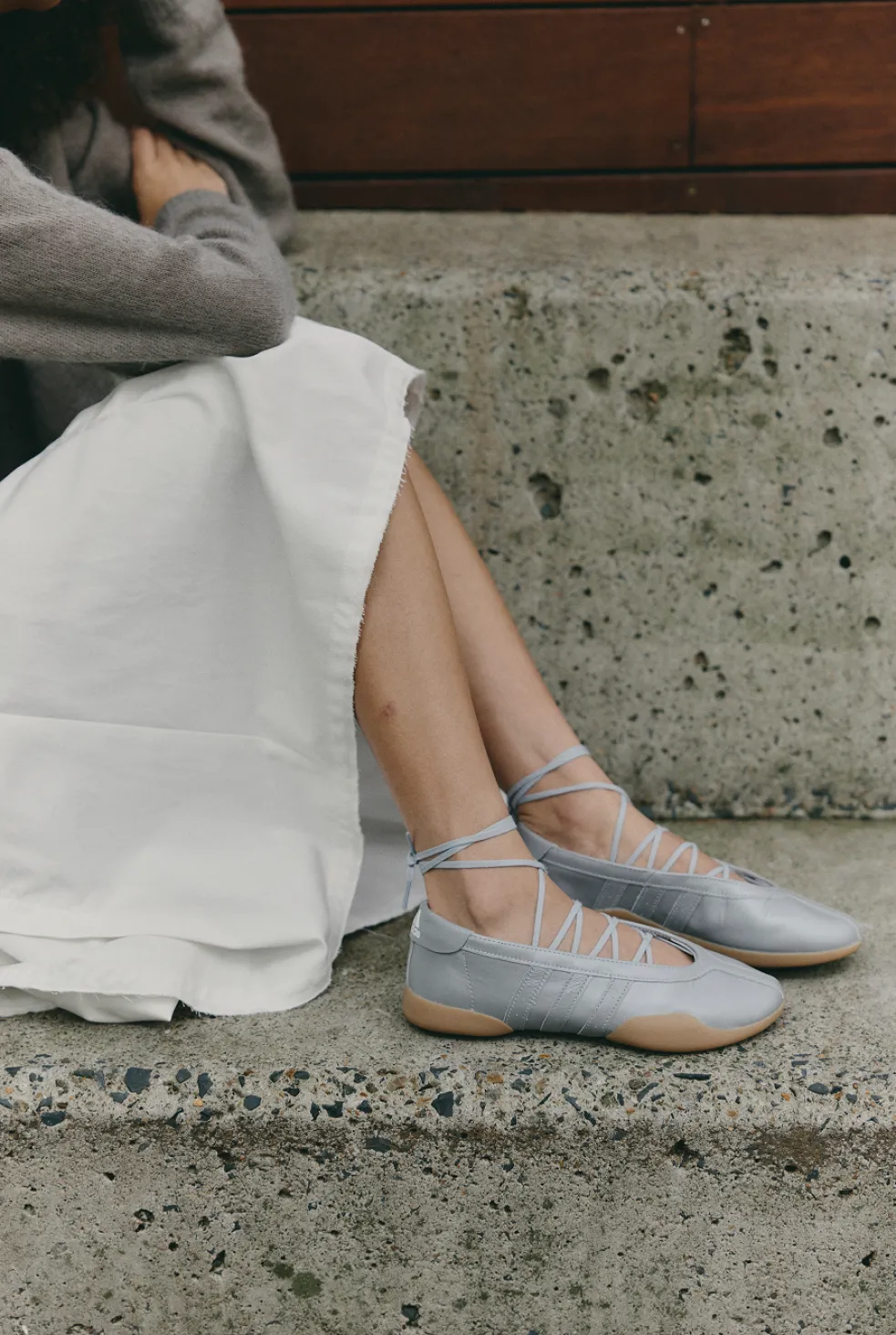 Women's Taekwondo Mei 'Silver Metallic' Ballet Sneakers