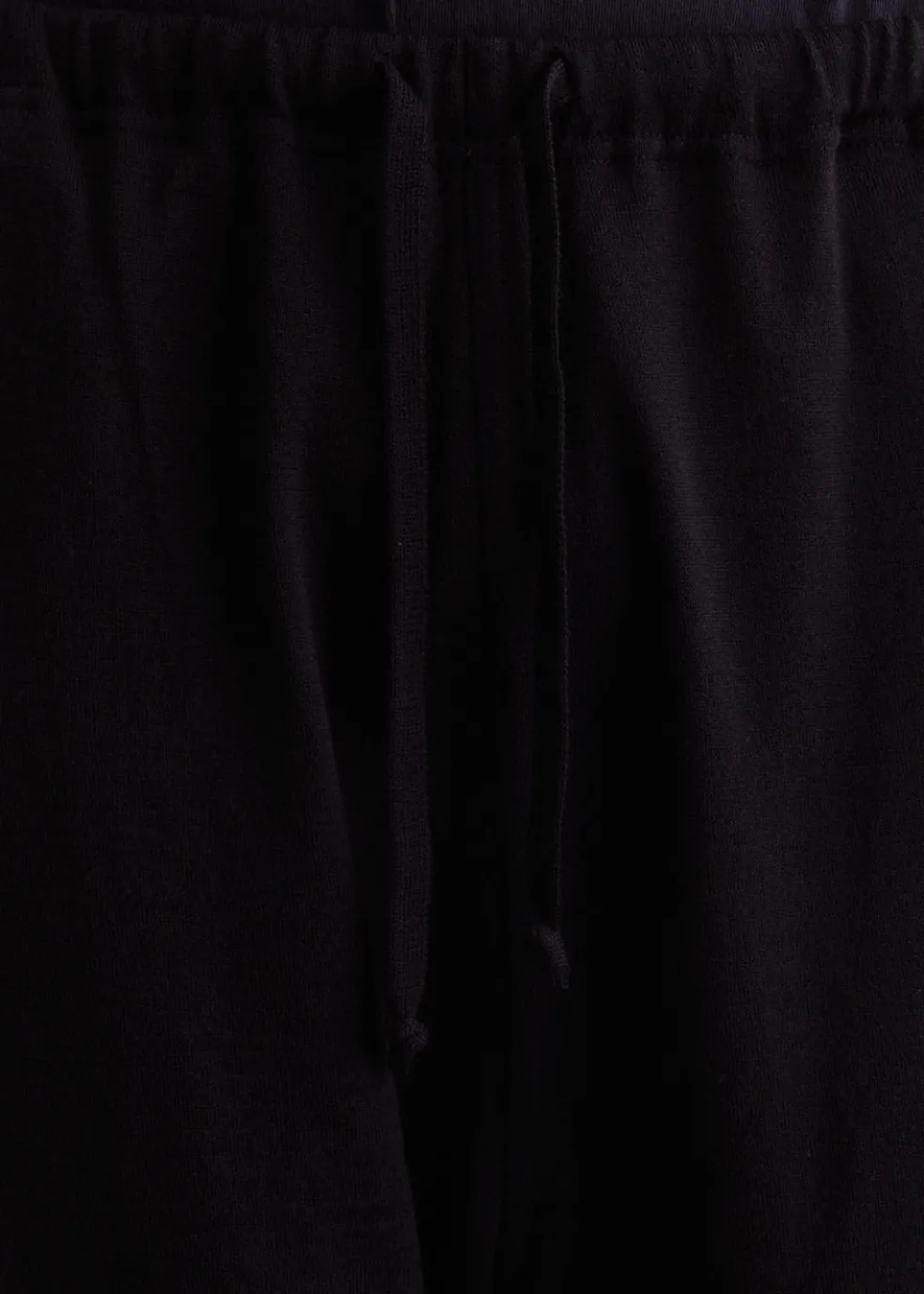 Wool Knit Knee Tucked Pants