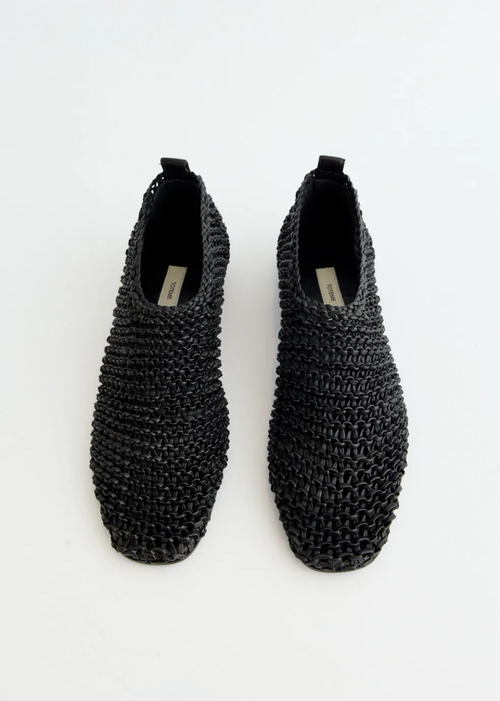 Woven Leather Ballerinas
