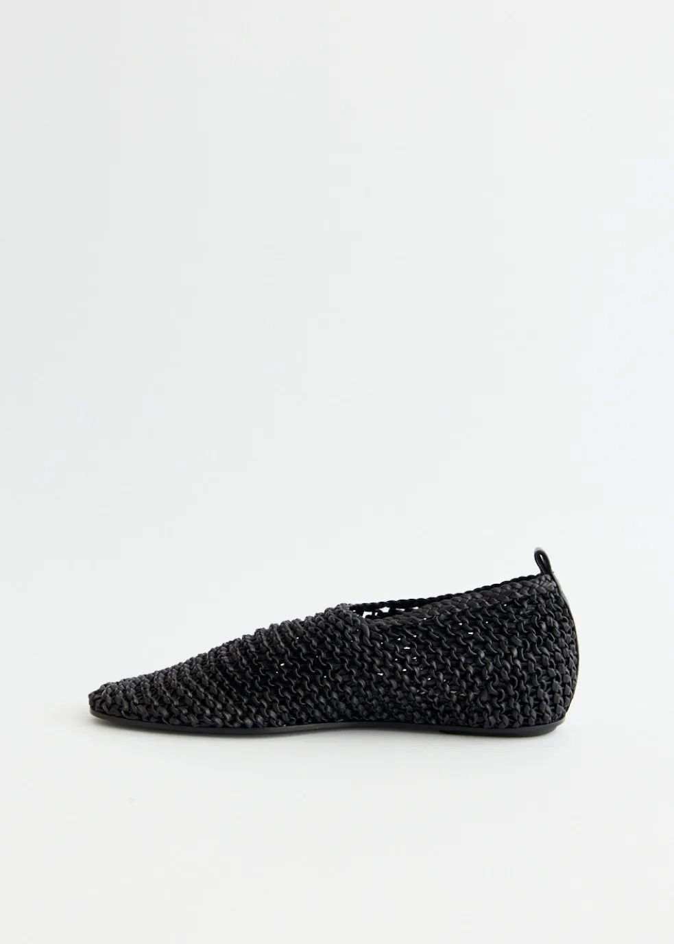 Woven Leather Ballerinas