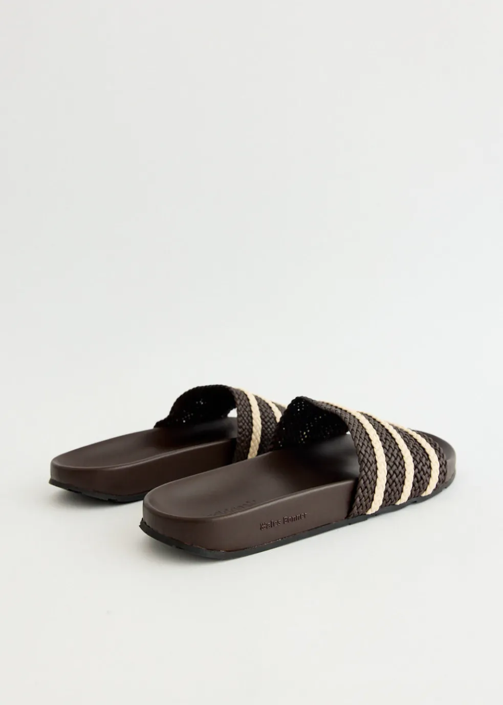 x Wales Bonner Adilette 'Dark Brown' Slides