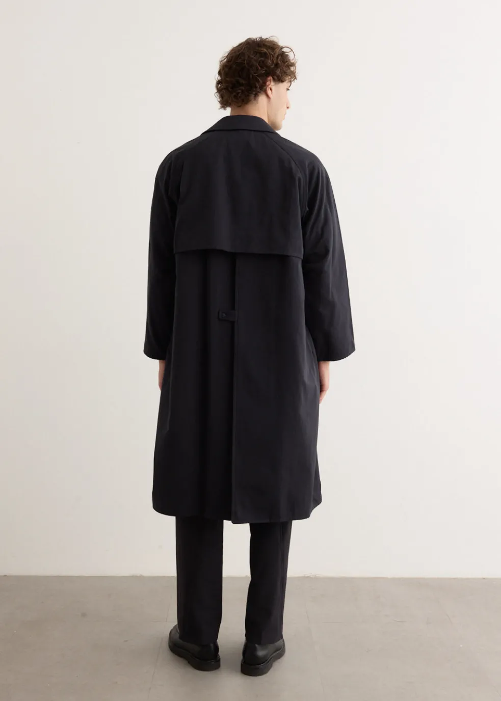 Zip Button Cotton Coat