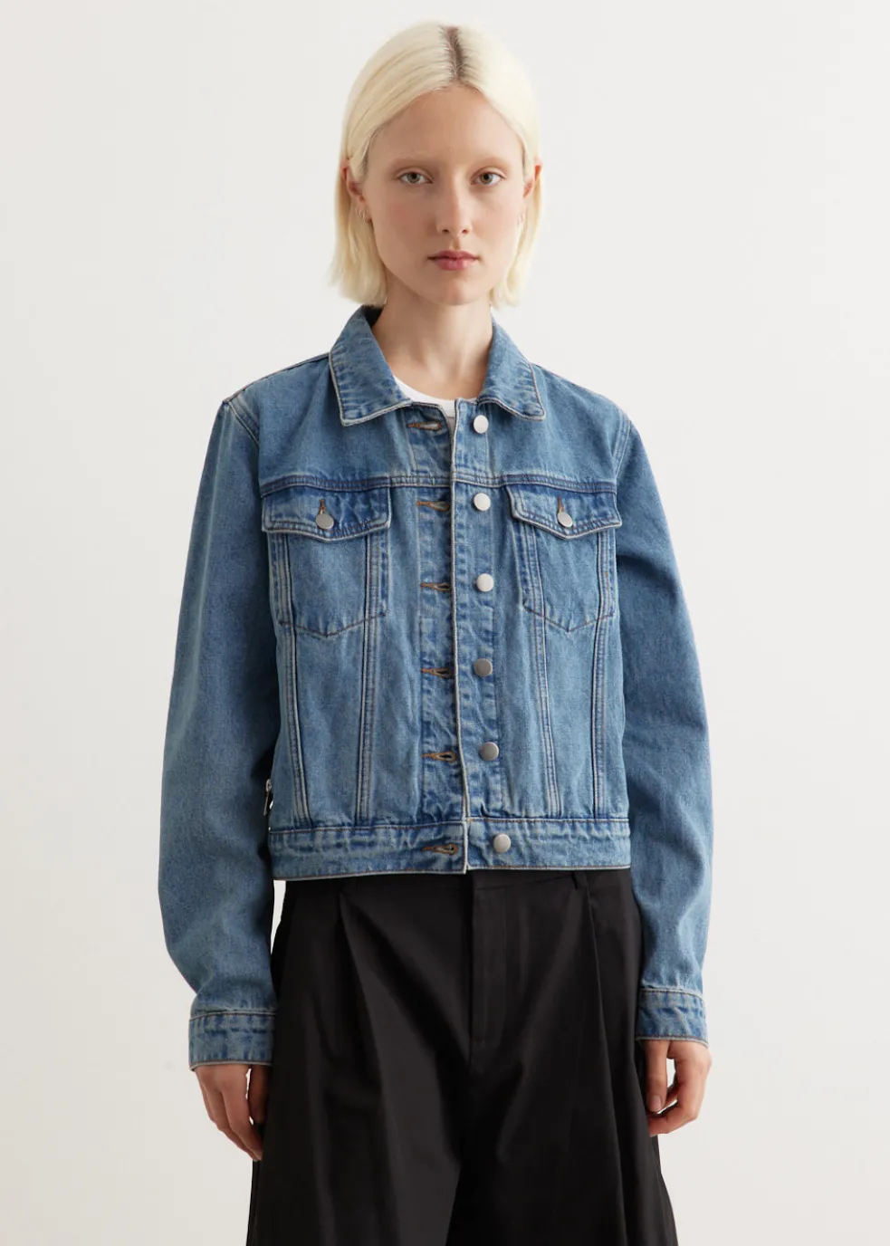 Zipper Denim Jacket